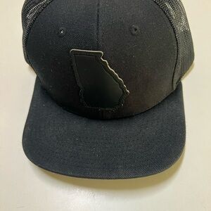 Men's Black Trucker Cap with Georgia Patch